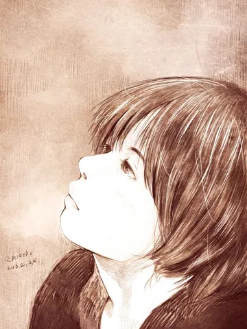 見上げる落書き。