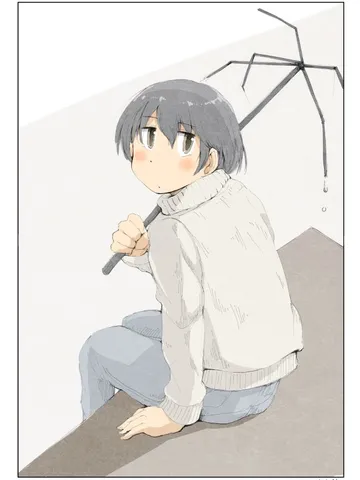 さみだれちゃんと傘の骨。