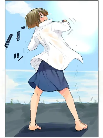 「泳ぐぞ」セキグチ。