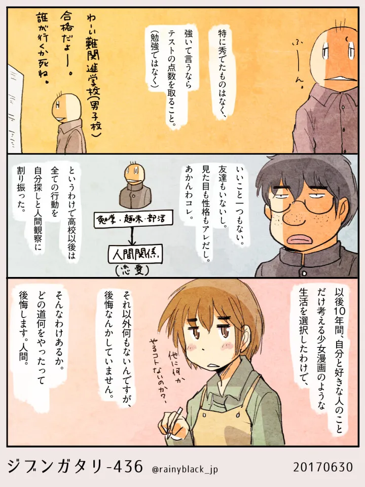 進学と恋愛について考える男性と女性の対話