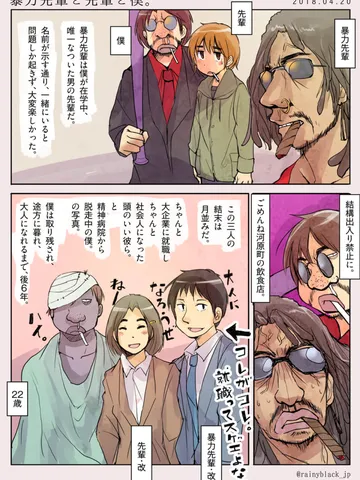 暴力先輩と先輩と僕。