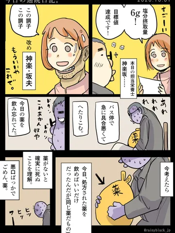 「今日の通院日記。20201001」