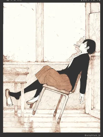 「一番うしろ。」