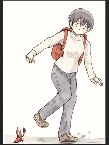 「さみだれちゃんはザリガニがちょっと怖い。」