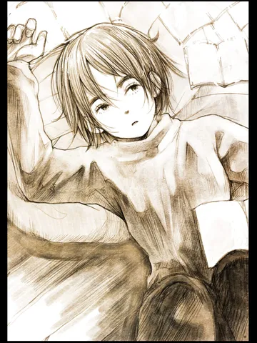 「本に囲まれていた。」