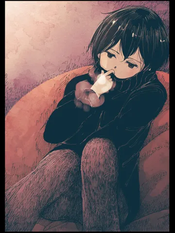 「寒い朝。」