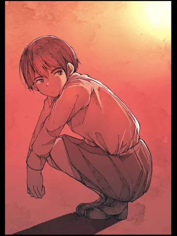 「日没。」