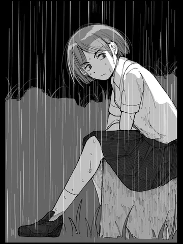 「雨。」