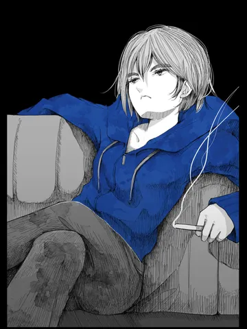 「青い服の夜。」