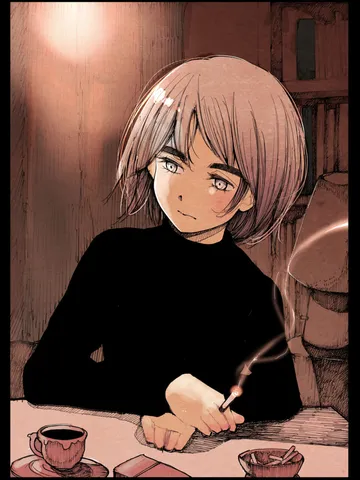 「黒のセーター。」