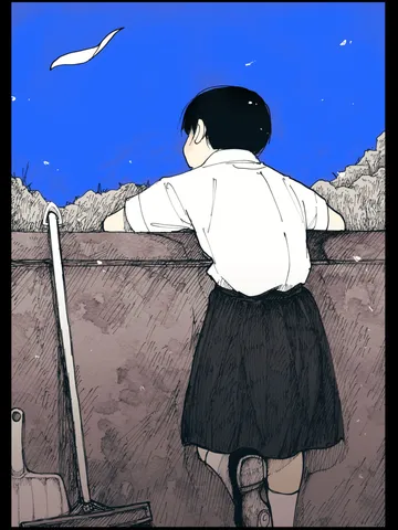「ひらひらと飛ぶ紙を見ている君を僕は見ている。」