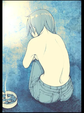 「背中と灰皿。」