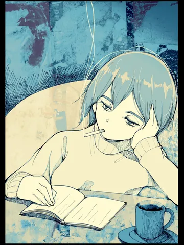 「青い読書。」