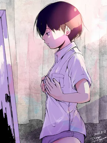 「姿見。」