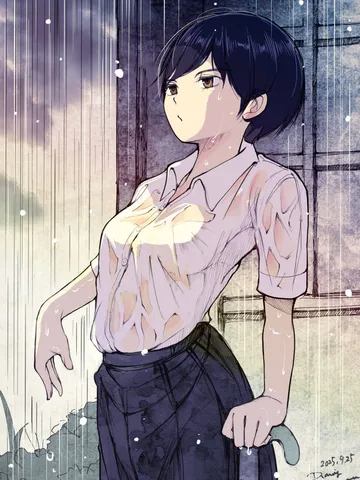 「軒下。」