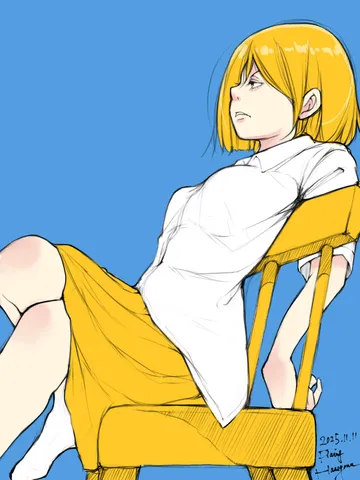 「不機嫌。」