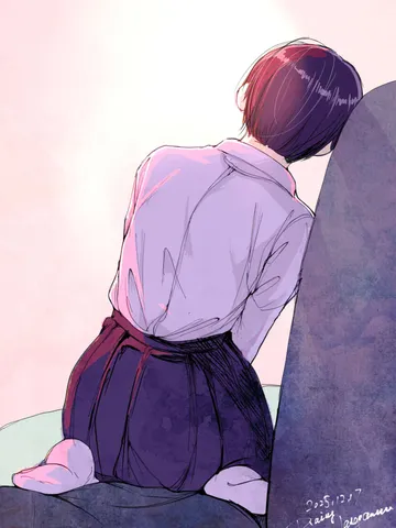 「後ろ姿。」