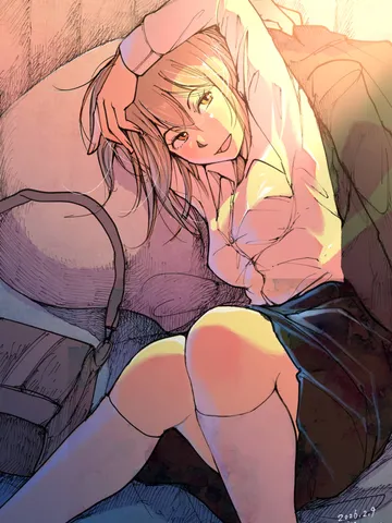 「西日。」