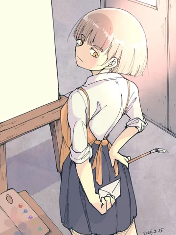 「美術部。」