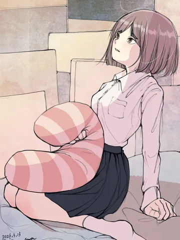 「しましまのクッション。」