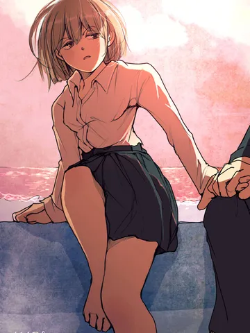 海辺のふたり。