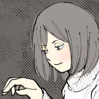 女性が微笑みかけているイラスト。