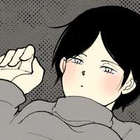 横たわる人物のイラスト。