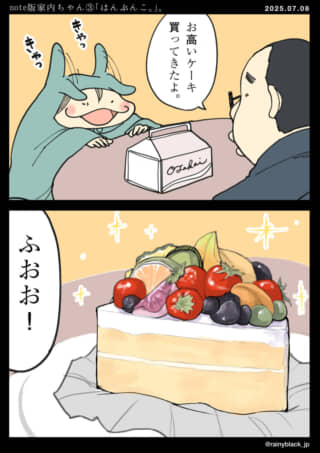 お高いケーキを購入した。