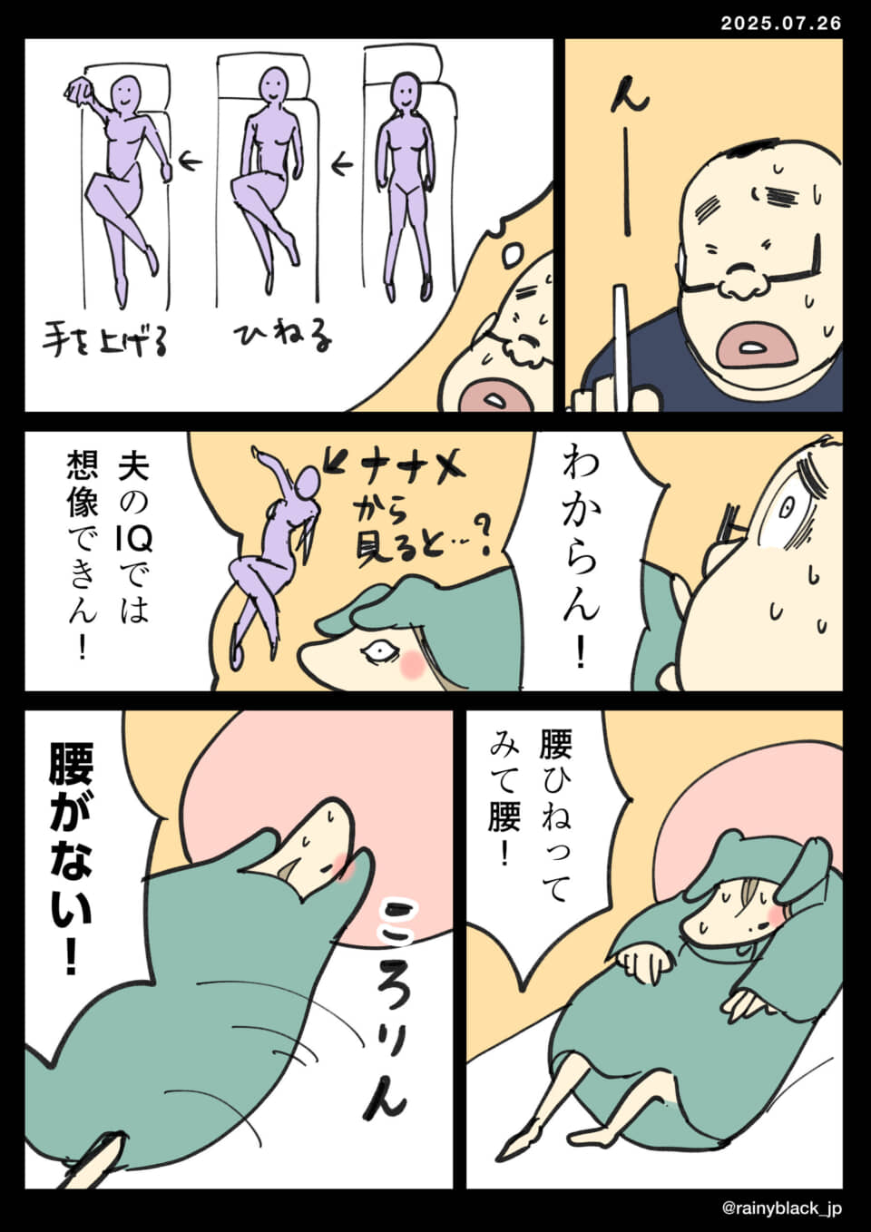腰ひねりポーズの誤解
