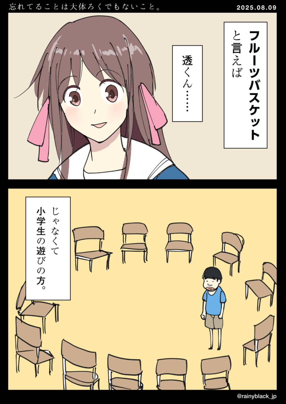 フルーツバスケットと小学生の遊び