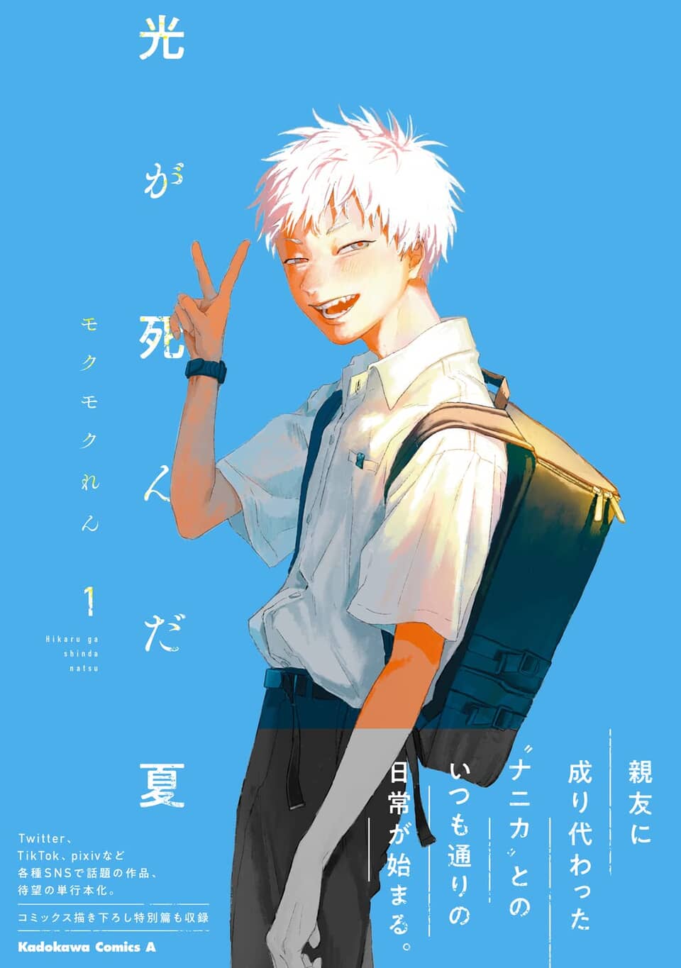 白髪の少年のイラスト表紙