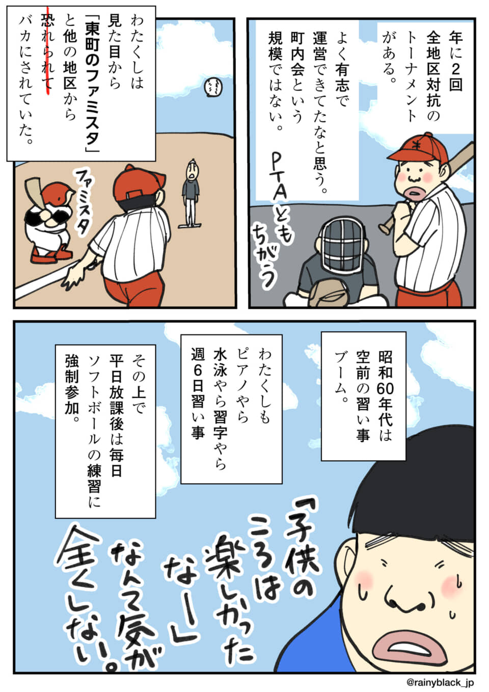 少年時代の習い事やスポーツ