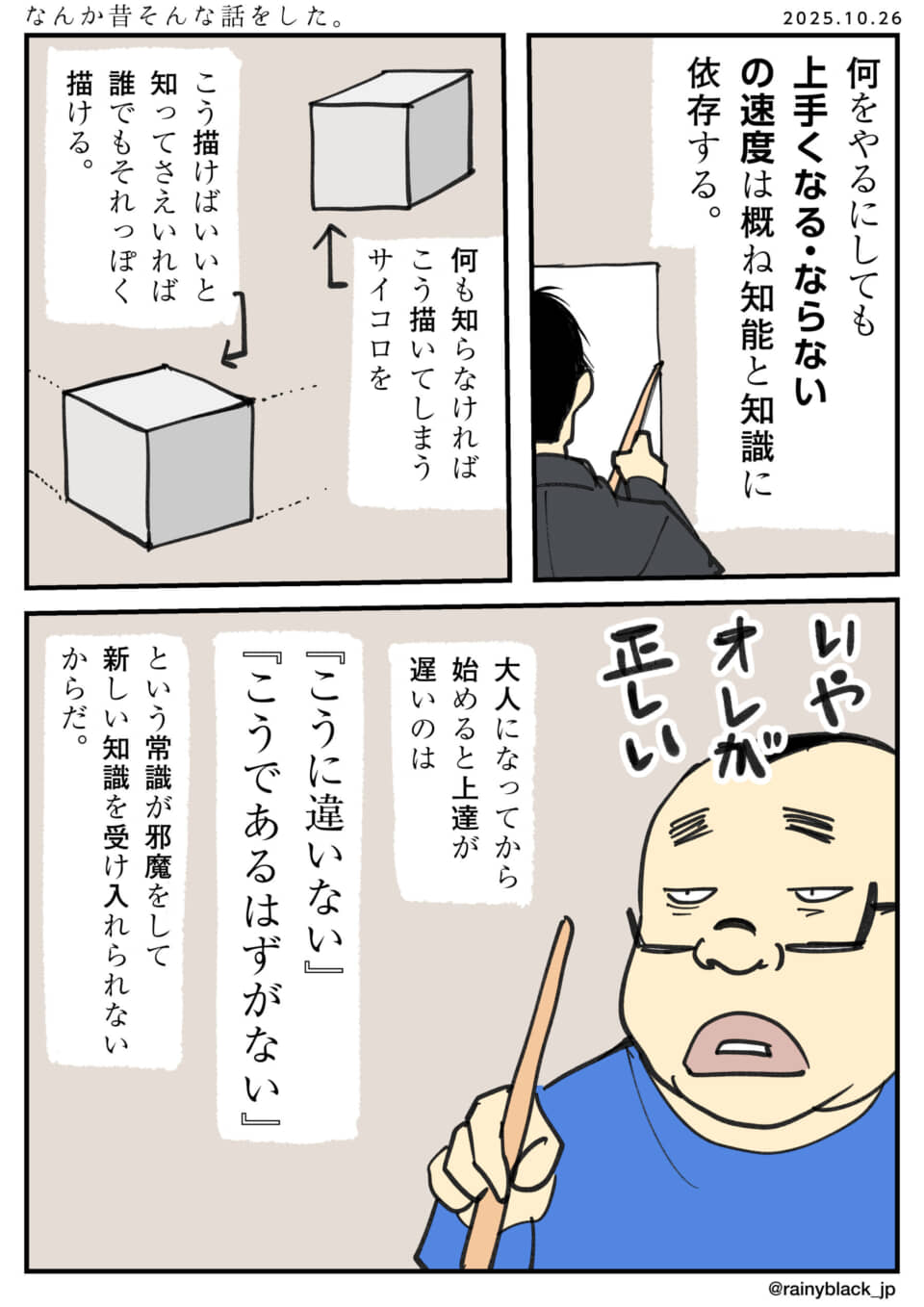 絵を描く速度と知識の関係。