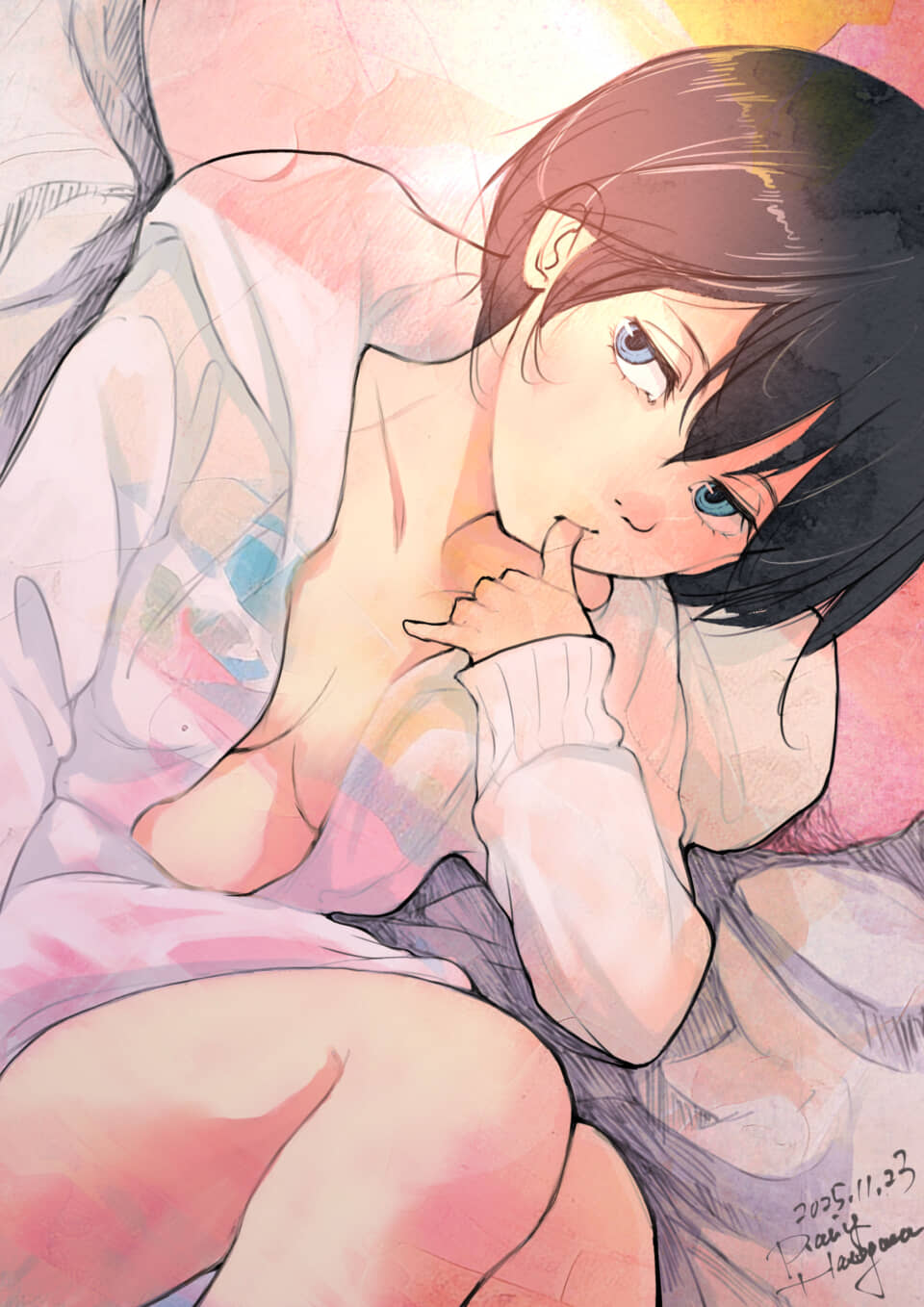 女性キャラクターのイラスト