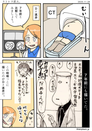 7年前の診断とイラスト比較。