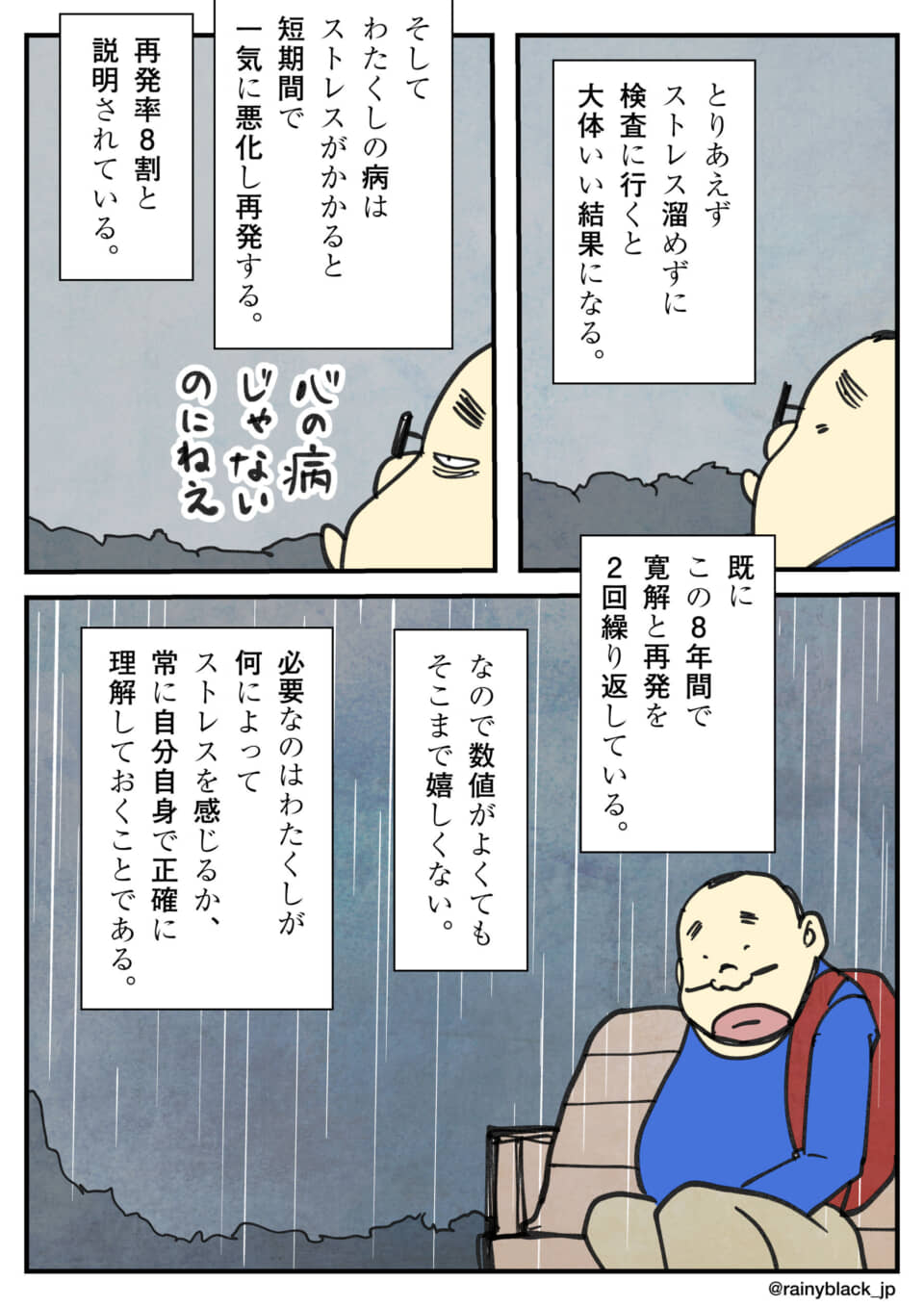 病気再発とストレスの関係