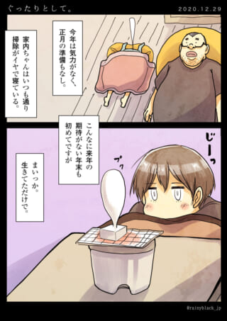 年末の気力喪失と諦め。